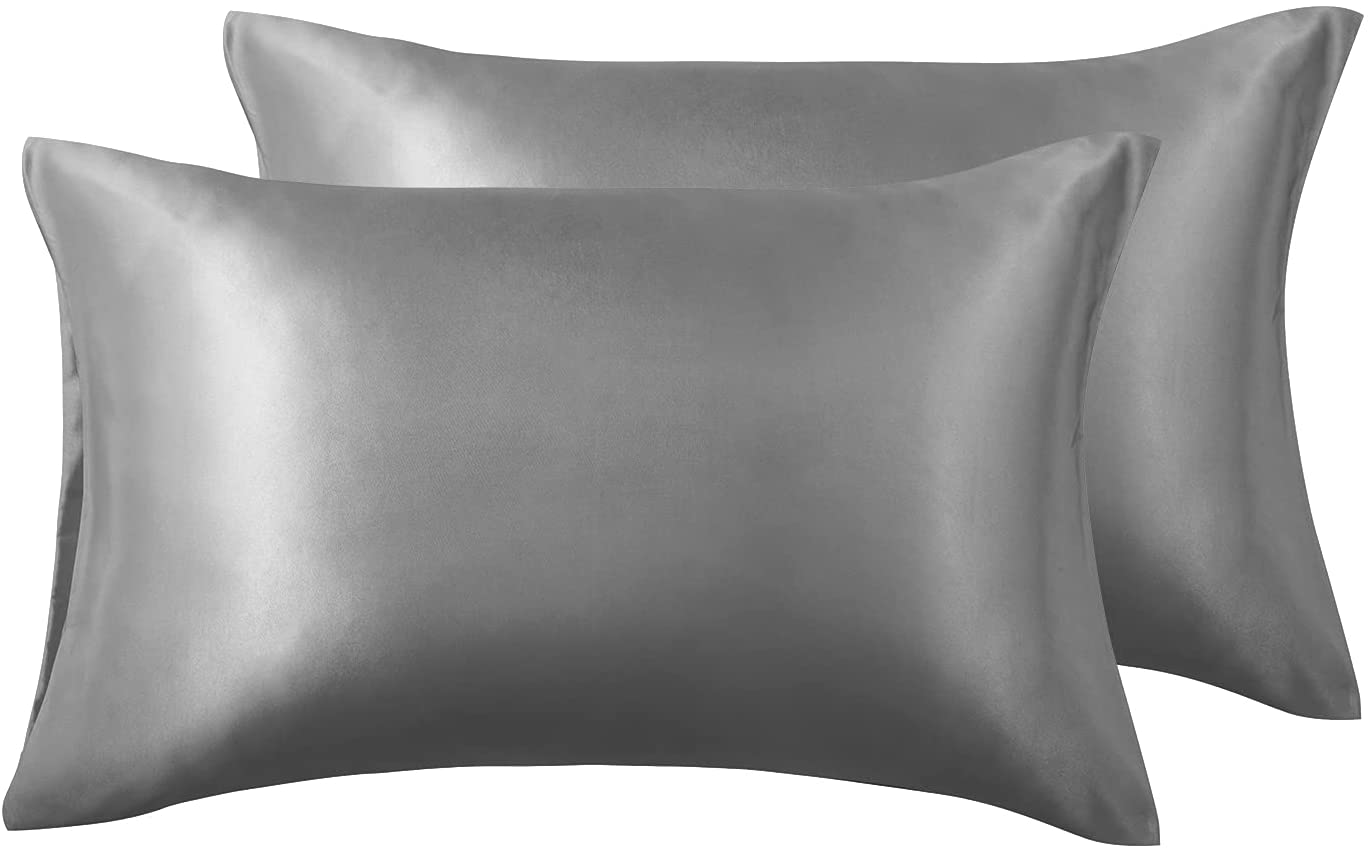 Love’s cabin Antistatic Easy Wash Satin Pillowcases, 2-Pack