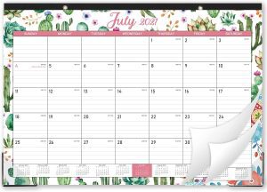 MaaIbok 17 X 12-Inch Ruled-Block 18-Month Desk Calendar