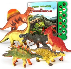 Olefun Educational Plastic Dinosaur Toys, 12-Piece