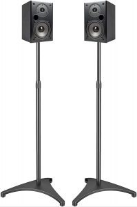 PERLESMITH Bluetooth Cable-Concealed Speaker Stands, 2-Pack