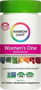 Rainbow Light Superfood & Probiotic Multi-Vitamin For Women, 150-Count
