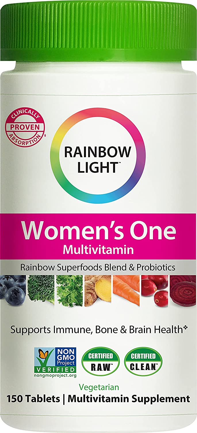 Rainbow Light Superfood & Probiotic Multi-Vitamin For Women, 150-Count
