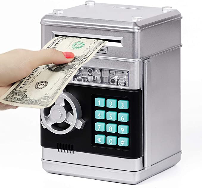 Refasy Banknote & Coin Password-Protected Kids’ Safe