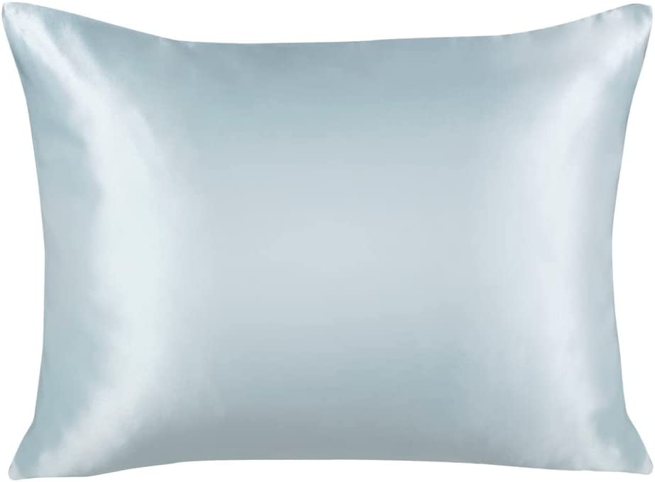 ShopBedding Breathable Hidden Zipper Satin Pillowcase