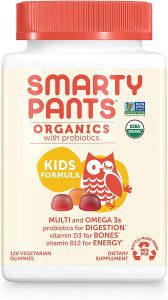 SmartyPants Certified Organic & Vegetarian Kids’ Multi-Vitamin, 120-Count