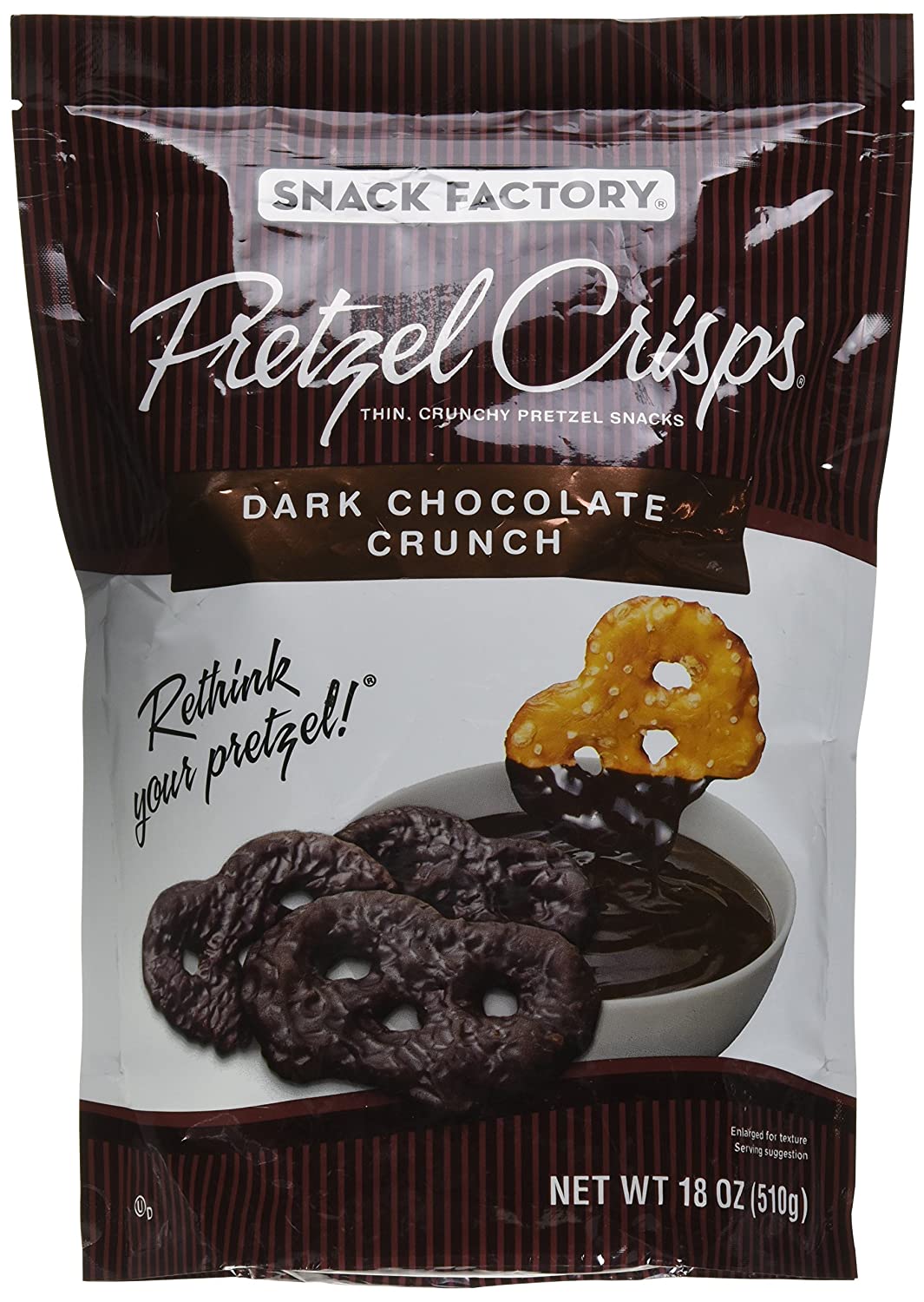 Snack Factory Crunchy Chocolate-Covered Pretzel Crisp Snacks