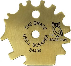 The Sage Owl Easy Clean Notched Grill Scraper