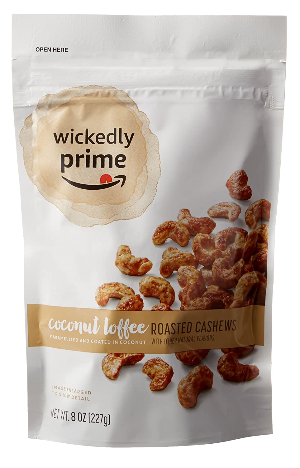 Wickedly Prime Crunchy Coconut Toffee Cashews Candied Snacks