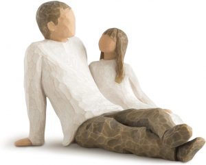 Willow Tree Sculpted Daughter & Father Figure