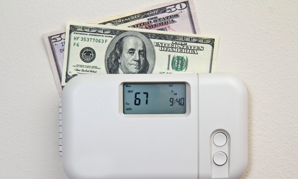 Dollars with thermostat