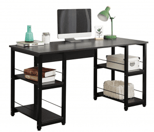 Soges Open-Shelving Heavy-Duty Craft Table With Storage, 55-Inch