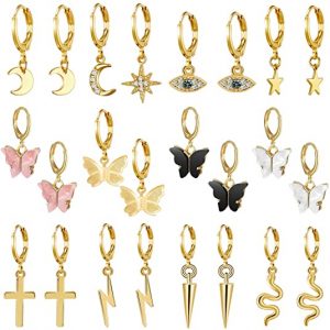 AIDSOTOU Gift Gold-Plated Earrings For Girls