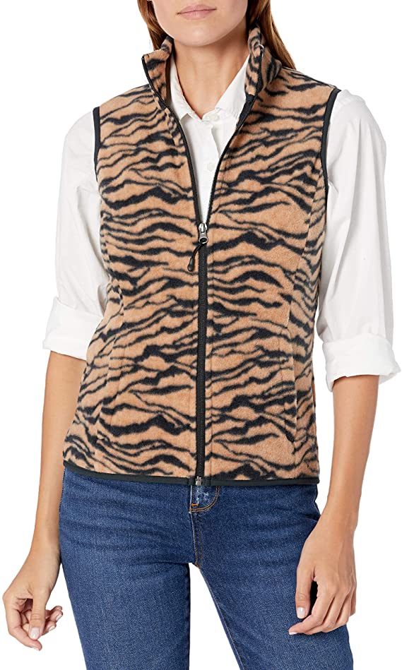 Amazon Essentials Elasticized Shoulders Fleece Vest For Women
