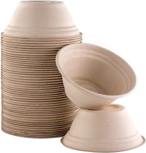 Avant Grub Microwaveable Allergen-Free Mini Disposable Soup Bowls, 25-Count