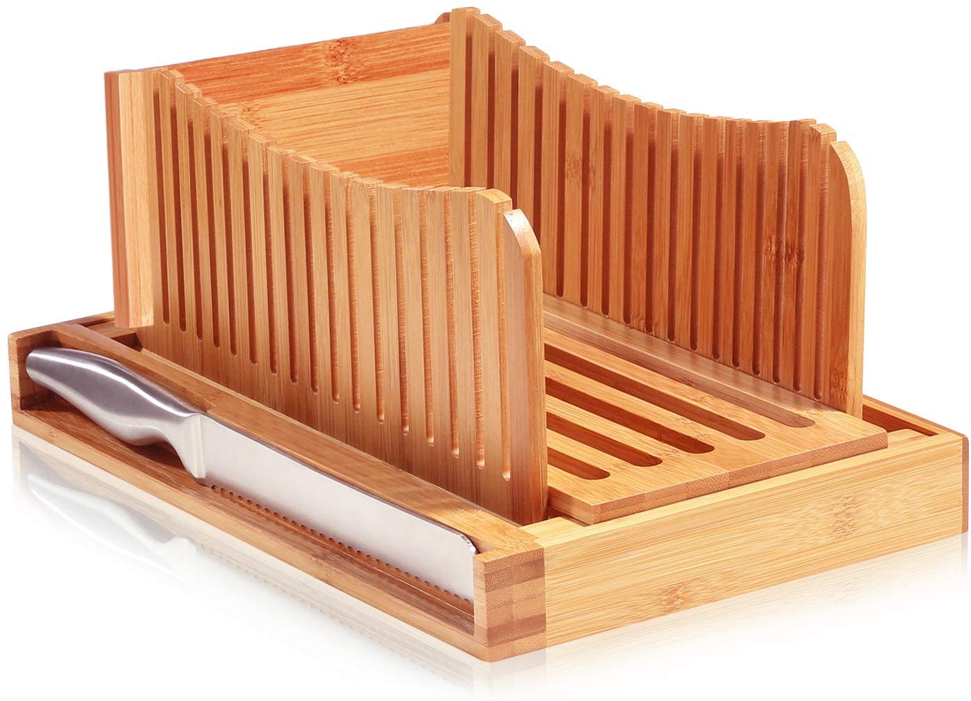 Bambüsi Folding Bamboo Bread Slicer