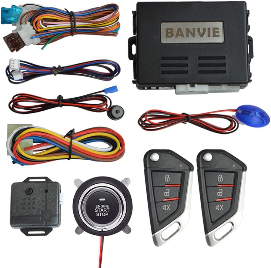 BANVIE 1-Way Alarm Remote Automatic Start Kit For Car