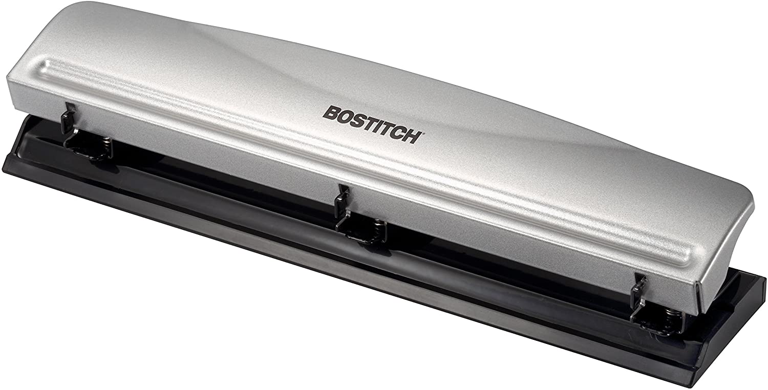Bostitch Office Durable 12-Sheet 3-Hole Paper Punch