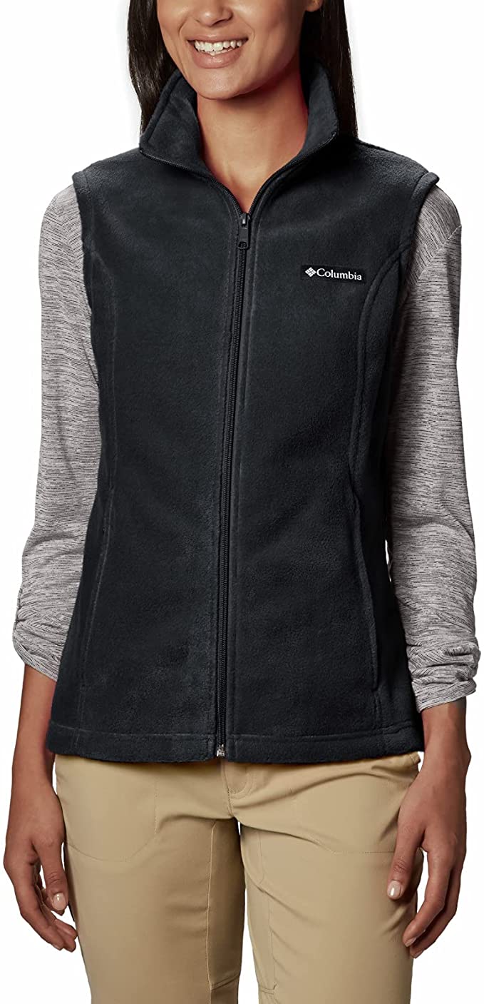 Columbia Benton Springs Zippered Hand Pockets Fleece Vest For Women