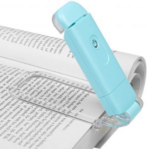 DEWENWILS Brightness-Adjustable USB Page Clip-On Book Light