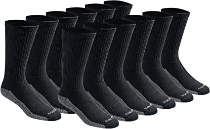 Dickies Dri-tech Breathable Dress Socks For Men, 12-Pair