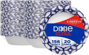 Dixie Ultra Soak-Proof Disposable Soup Bowls, 156-Count