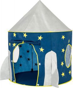 FoxPrint Rocket Spaceship & Stars Pop-Up Kids’ Tent