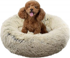 FuzzBall Faux Fur Pet Bed For Office