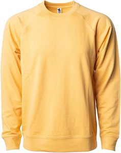 Global Blank Crewneck Classic-Fit Yellow Sweatshirt