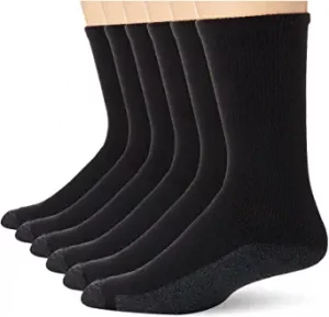 Hanes FreshIQ Cool-Comfort Dress Socks For Men, 6-Pair