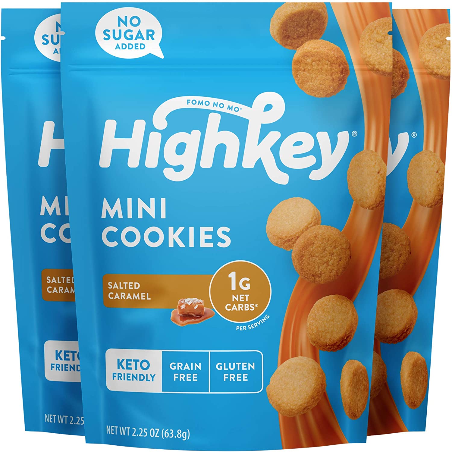 HighKey Grain & Gluten Free Mini Cookies Healthy Snack