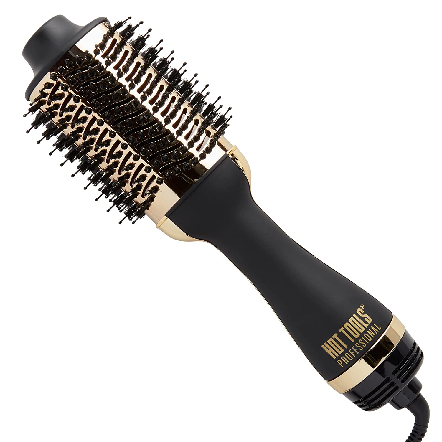 HOT TOOLS Charcoal-Infused Bristles Volumizer & Dryer Hot Hair Brush