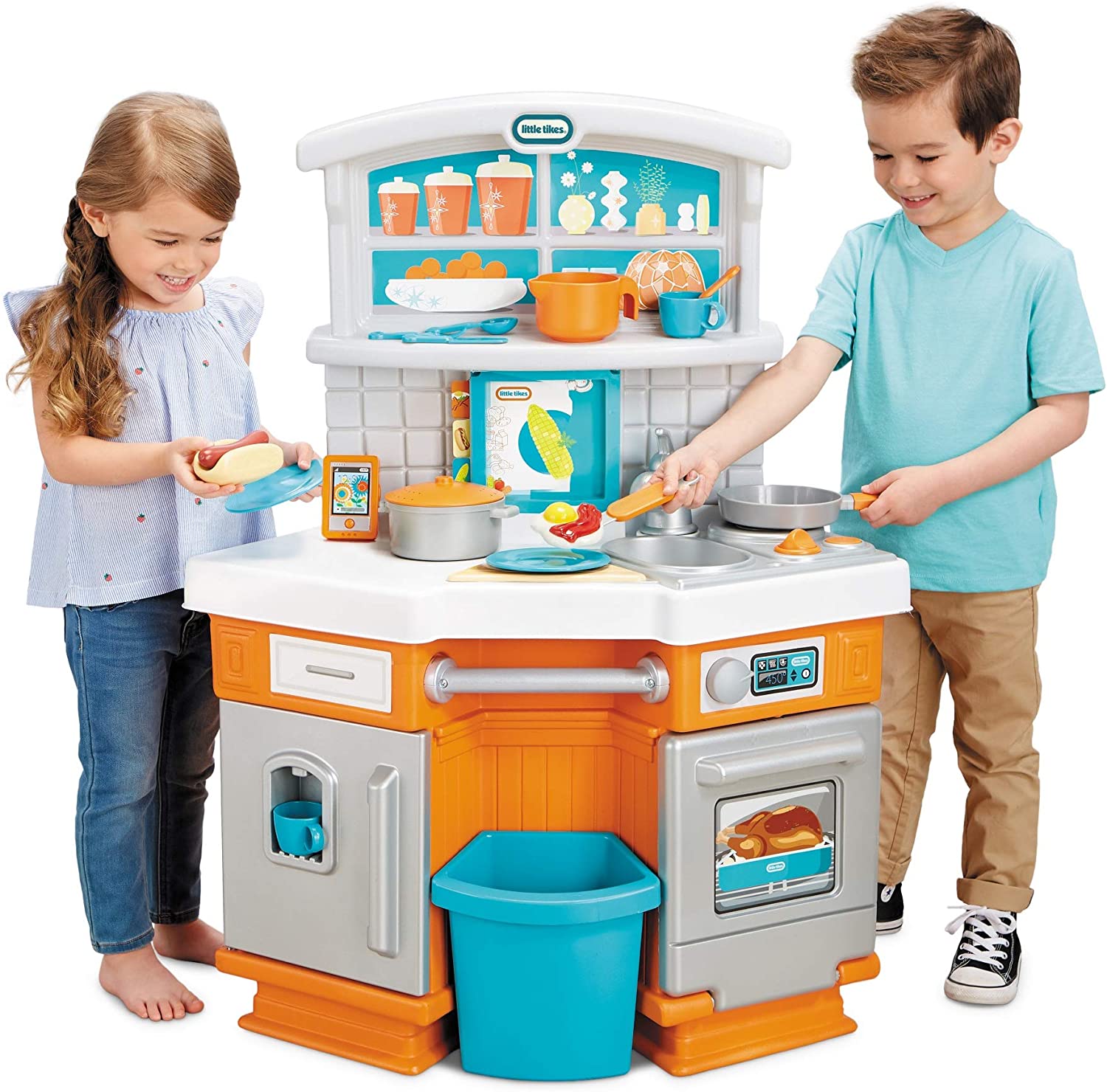 Little Tikes Home Grown Corner Kitchen Play Set For Kids