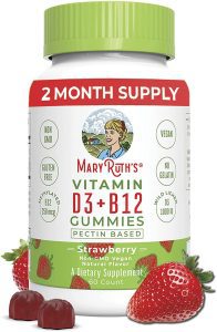 MaryRuth’s Easy-To-Chew Vegan Gummy Vitamin, 60-Count