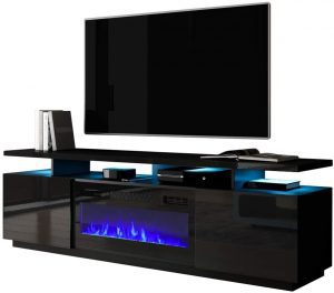 Meble Adjustable Flame Electric Fireplace & TV Stand