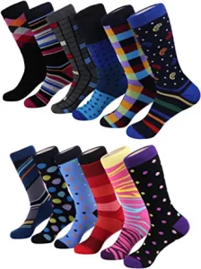 Mio Marino Cool & Breathable Dress Socks For Men, 12-Pair