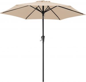 MUCHENGHY Double Stitched Canopy Patio Table Umbrella, 7.5-Foot