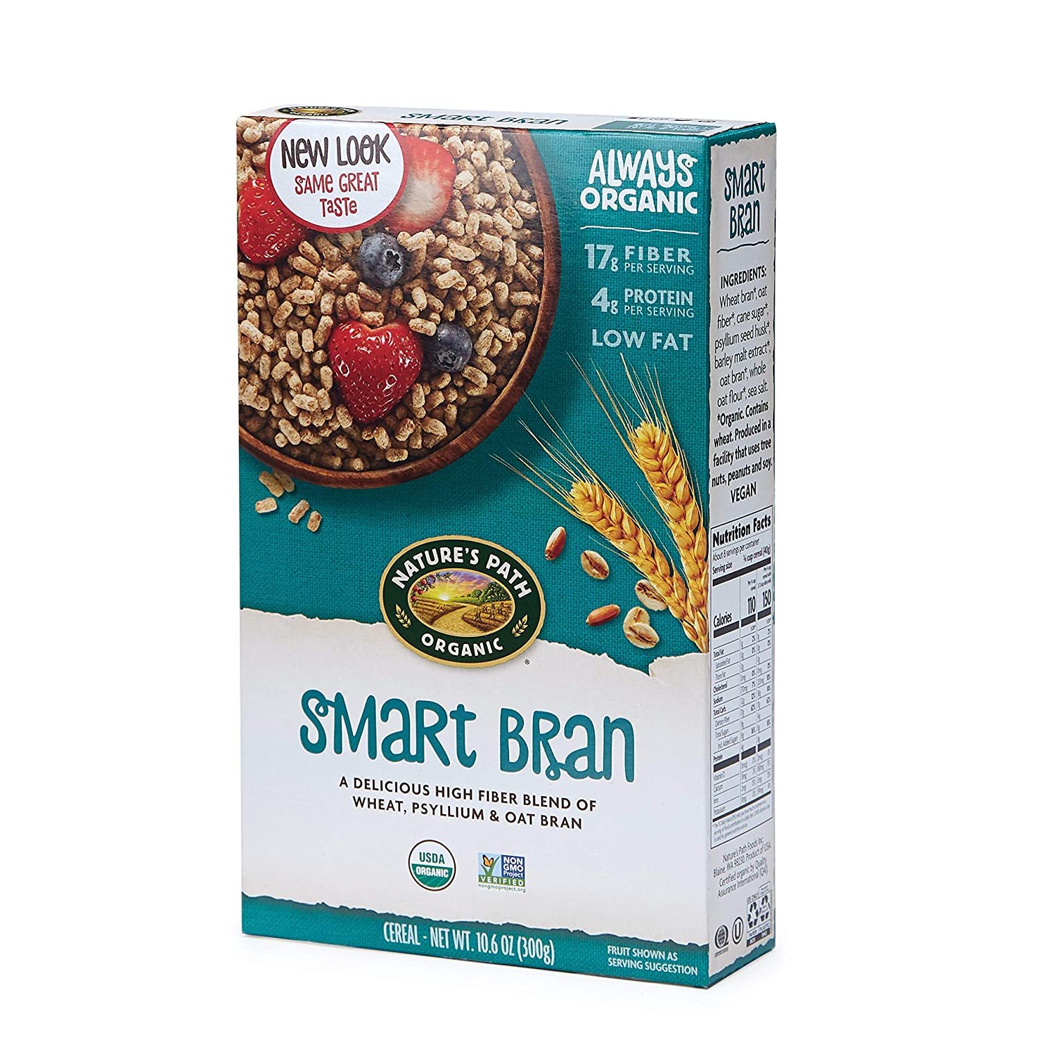 Nature’s Path Smart Bran Certified Organic High Fiber Cereal