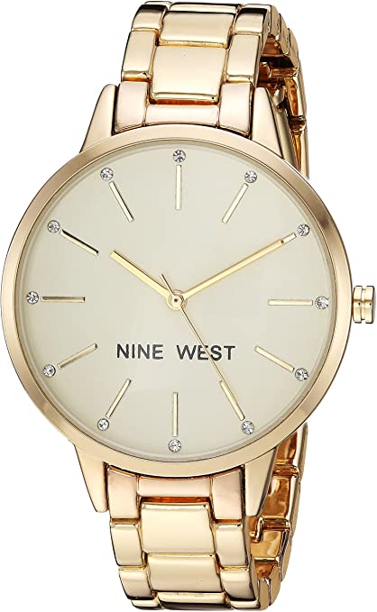 Nine West Gold-Tone & Crystal Timepiece Accessory For Women, 4-Piece
