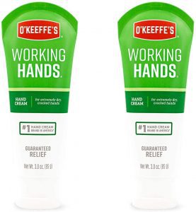 O’Keeffe’s Working Hands Unscented Moisturizing Hand Lotion, 2-Pack