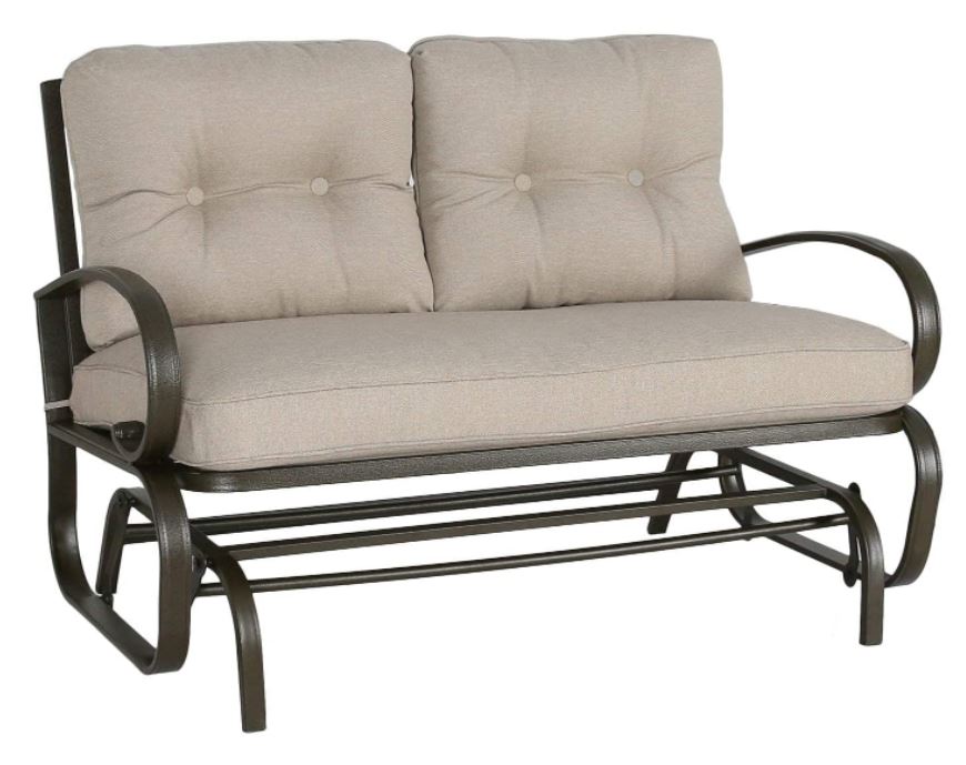 PATIO TREE Curved Steel Frame Porch Glider