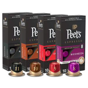 Peet’s Coffee Variety Assortment Espresso Pods, 40 Count