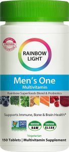 Rainbow Light Bone & Brain Health Men’s Multi-Vitamins, 150-Count