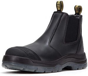 ROCKROOSTER Steel Toecap Slip-Resistant Men’s Slip-On Boots