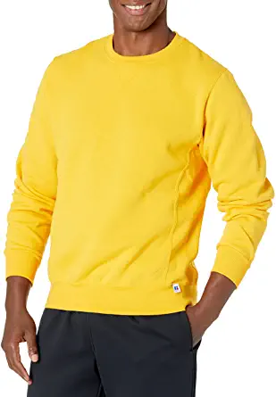 Russell Athletic Men’s Sweat-Wicking Yellow Sweatshirt