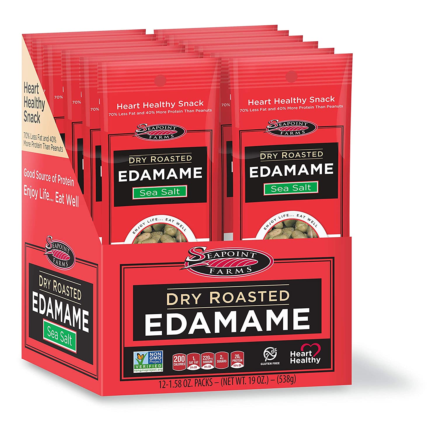 Seapoint Farms Vegan Salted Edamame Healthy Snack