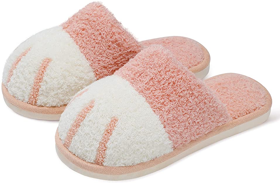 SINNO Ultra-Soft Cotton Cat Slippers
