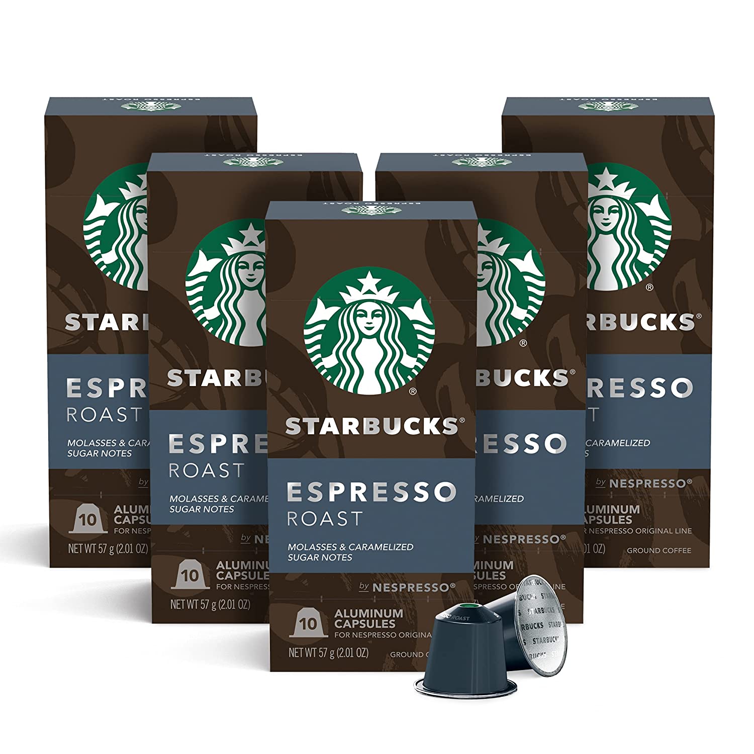 Starbucks Authentic Nespresso Espresso Pods, 50-count