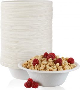 StarMar Microwave-Safe Compostable Disposable Soup Bowls, 125-Count