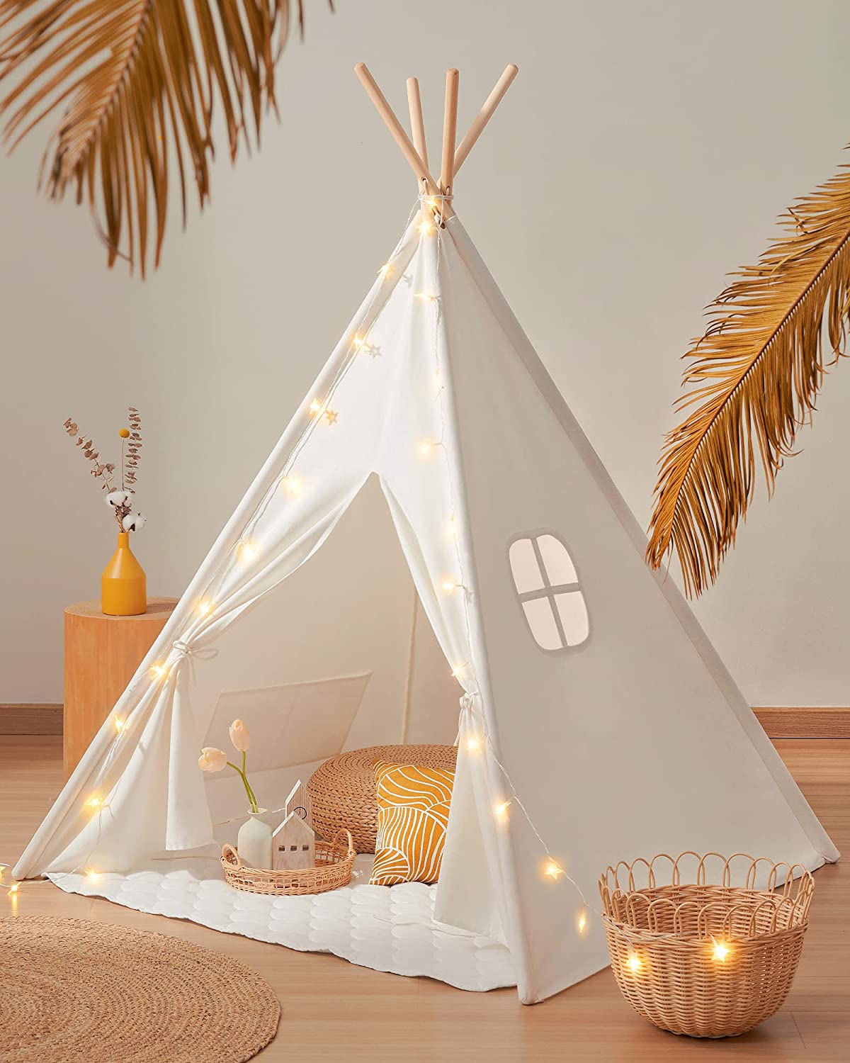 Tiny Land String Lights & Padded Matt Kids’ Tent