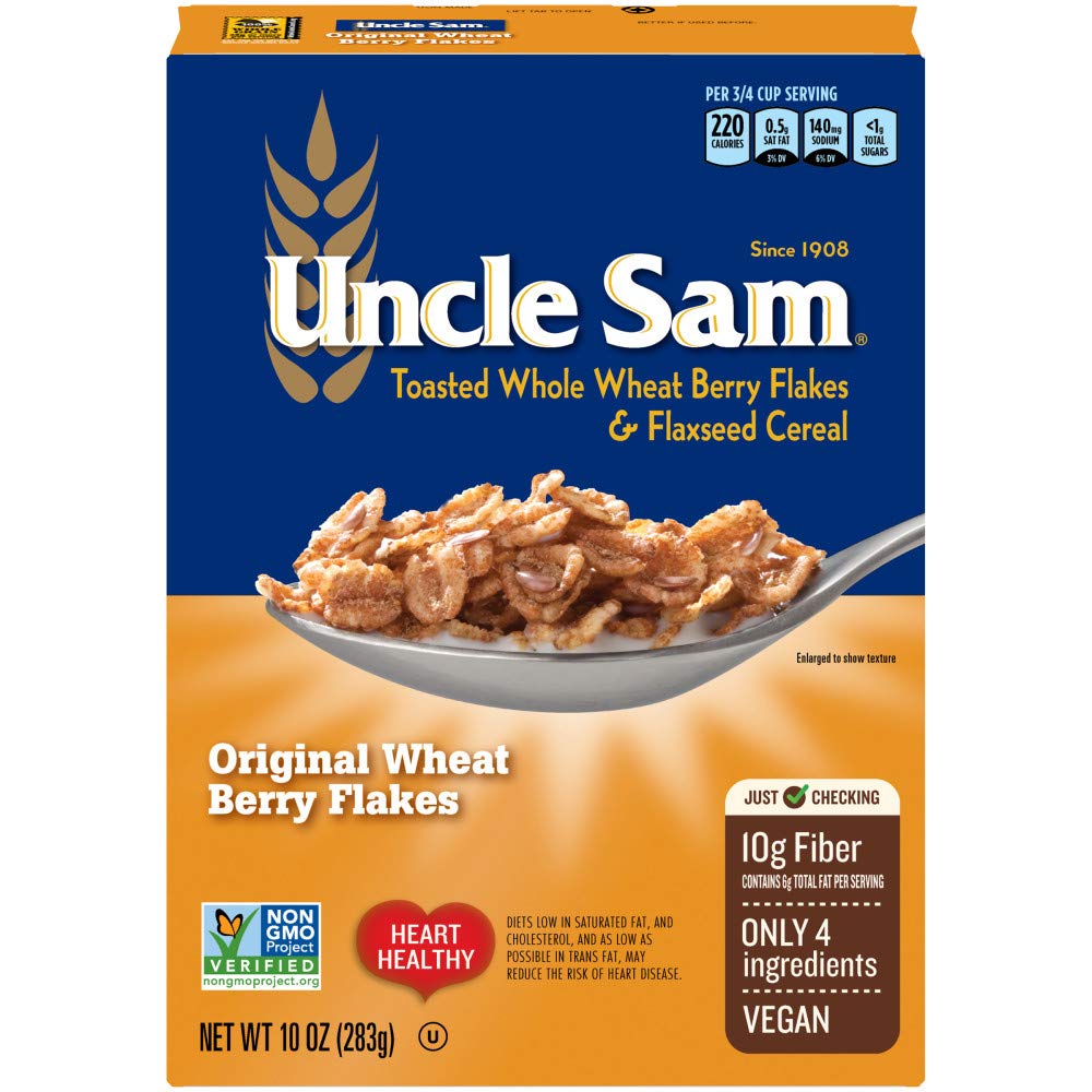 Uncle Sam 4 Ingredients Toasted High Fiber Cereal